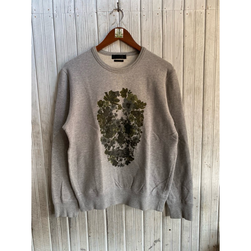 Crewneck Alexander McQueen Floral Skull