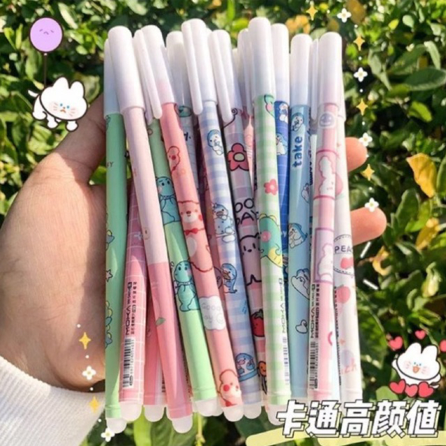 

Pulpen Karakter Bisa Dihapus / Erasable Pen Karakter Lucu / Pulpen