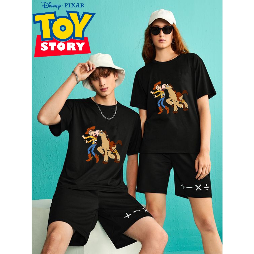 KAOS TOY STORY UNISEX/ TSHIRT TOY STORY / TOY STORY TEE / KAOS WOODY AND BULLSEYE TOY STORY