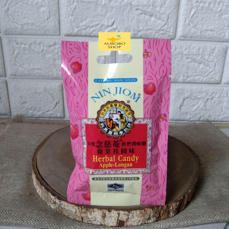 

NIN JIOM HERBAL CANDY SACHET APLE LONGAN 20GRM MELEGAKAN TENGGOROKAN