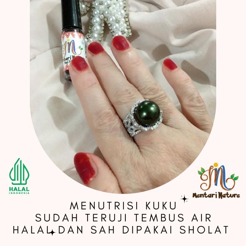 Nail Henna Mentari Nature/ Henna Red / kutex halal / Henna kuku / Henna halal / pewarna kuku / Inai 
