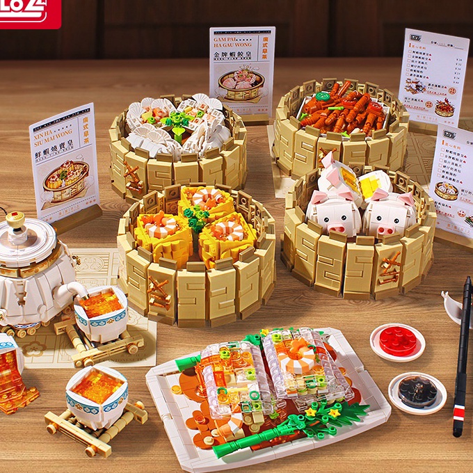 Flash Sale Loz Lego Chinese Food Dimsum Completed Series 1261265 Bricks