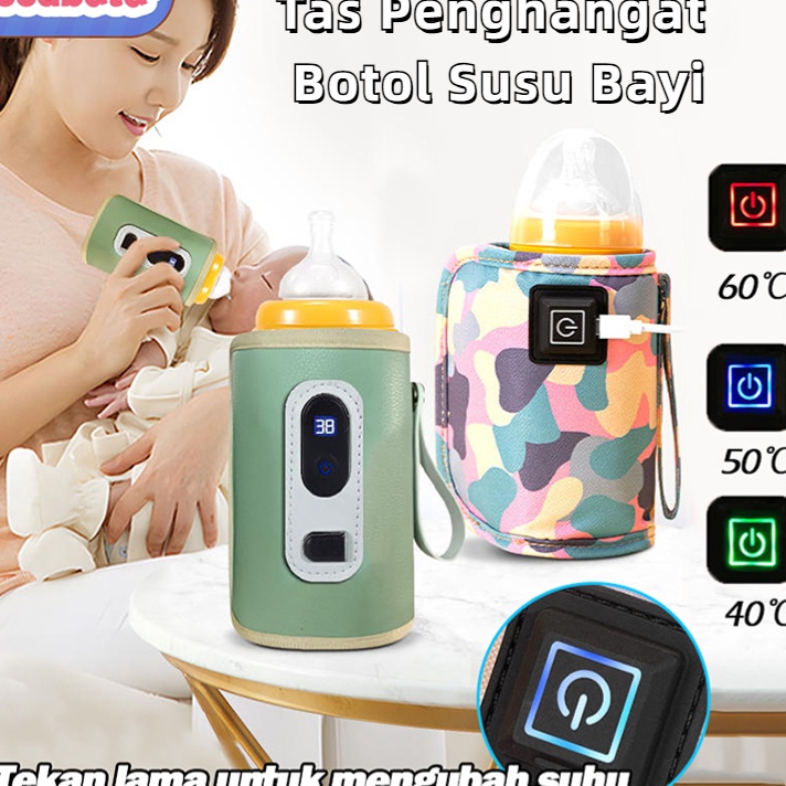 FG2 Tas Botol Susu Bayi Bottle Warmer Heater Dengan USB 3 speed Adjustment Portable Botol Warmer Por