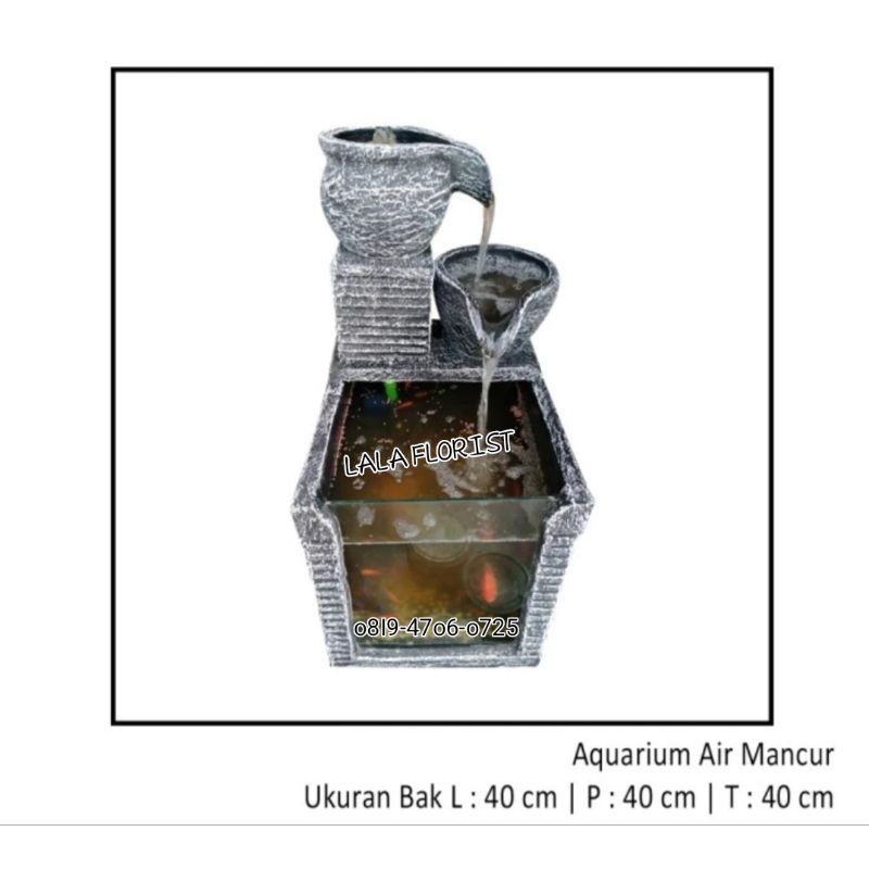 air mancur kaca / air mancur minimalis / air mancur simpel