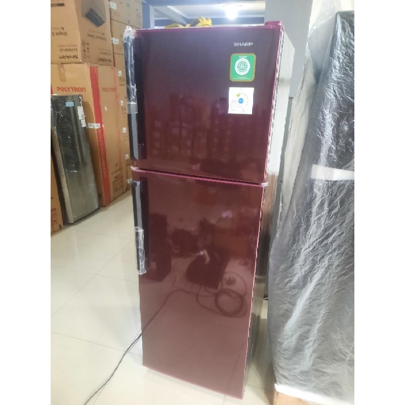 KULKAS 2 PINTU SHARP SJ 326GC BS (NOTA)