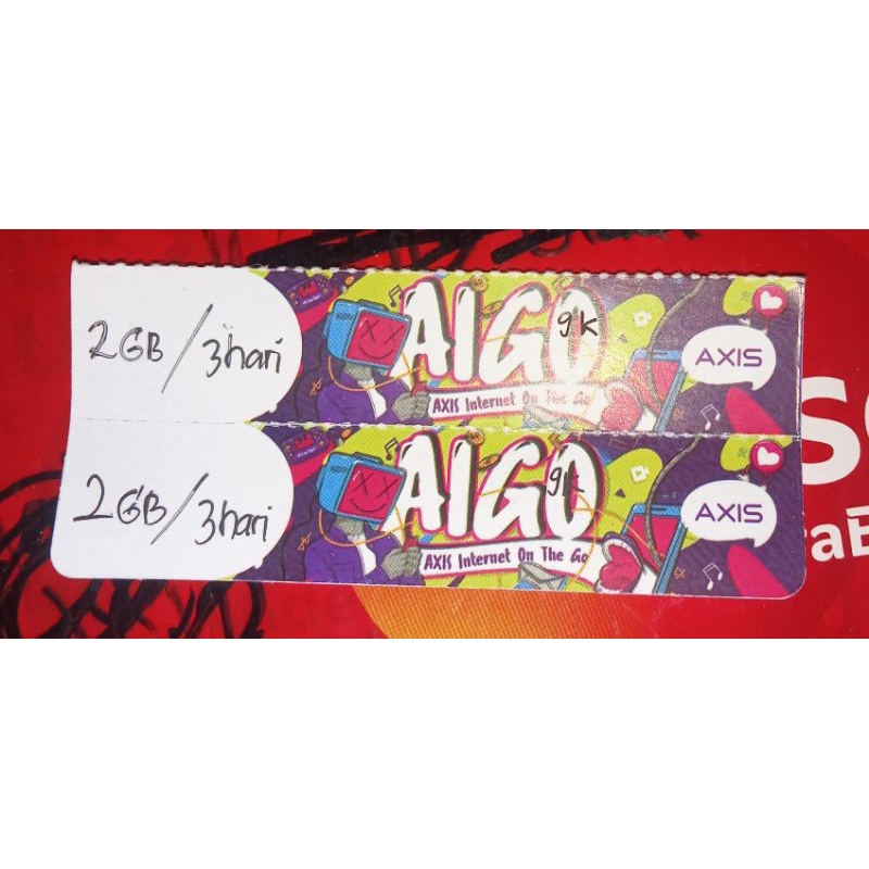 Voucher Axis 2gb/3hari