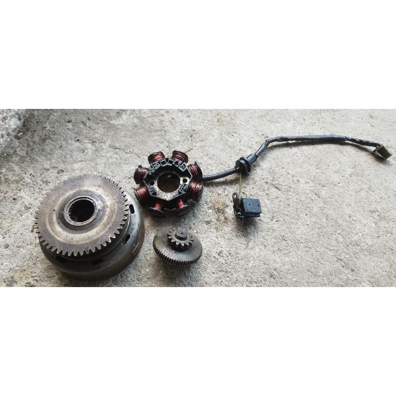 SPUL PENGAPIAN FULLSET MAGNET LENGKAP WANWAY ORIGINAL SUZUKI SHOGUN  110 SHOGUN R 110R SHOGUN KEBO A