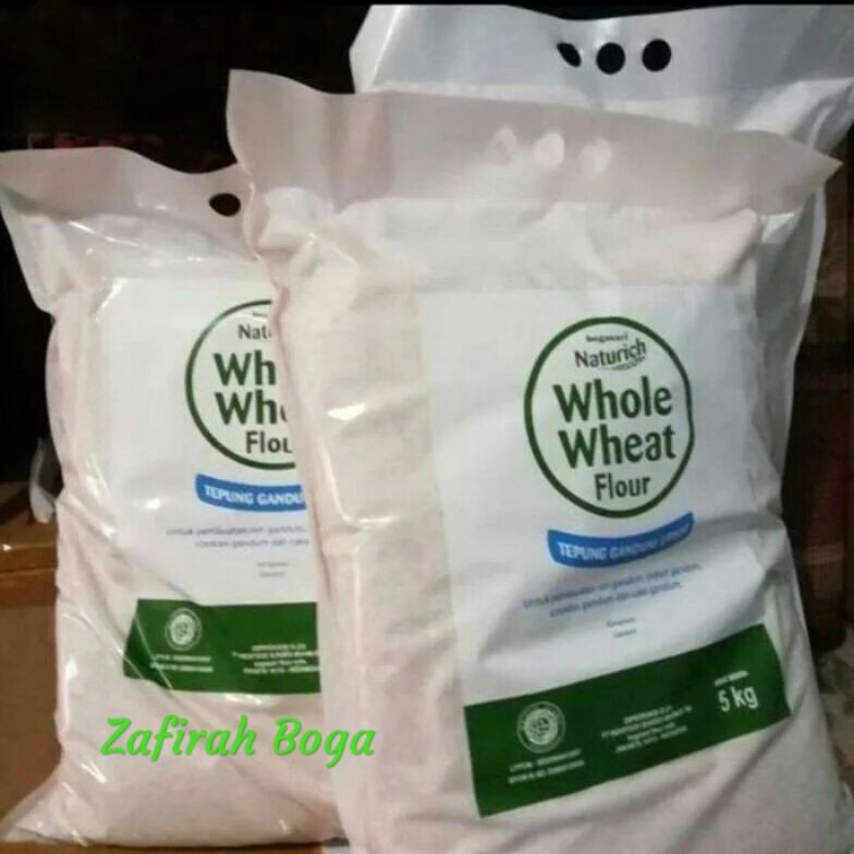 

Stok Banyak Tepung Naturich Whole Wheat FlourTepung Gandum Utuh 1Kg Repack DZJ