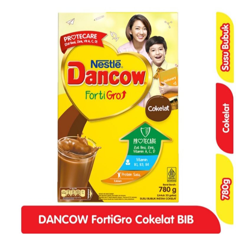 

Dancow Fortigro Susu Bubuk coklat 780G