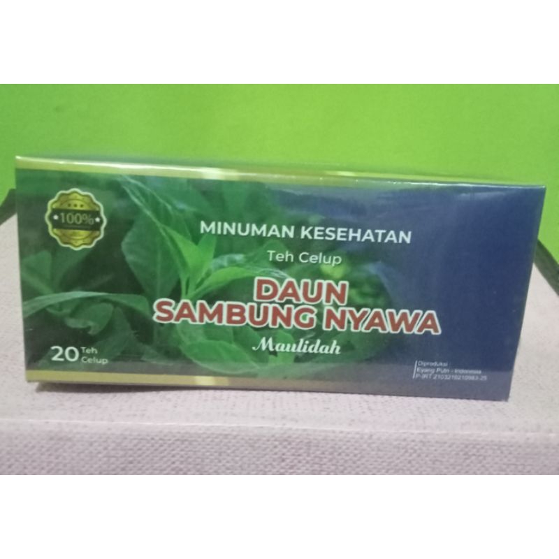 

Teh celup daun sambung nyawa//teh herbal daun sambung nyawa isi 20 teh celup