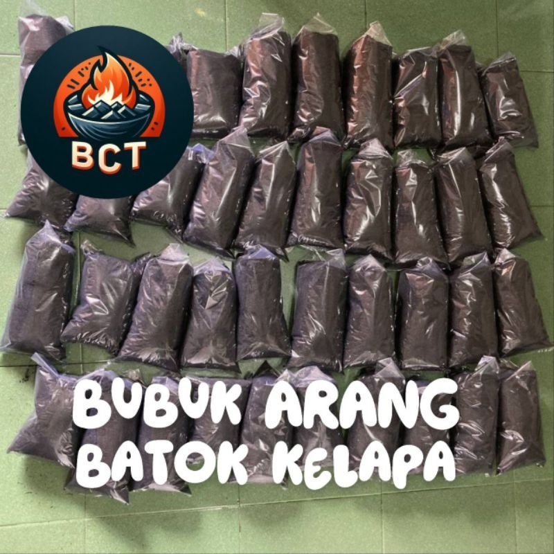serbuk bubuk arang batok kelapa 1 kilo kualitas ekspor