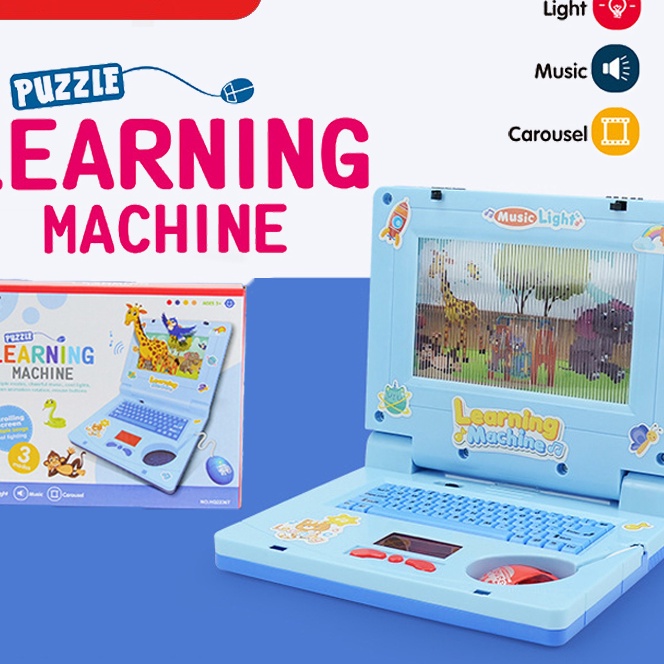KP8 WETECH Mainan Laptop Anak Mainan Anak Perempuan 3 tahun Learning Machine Notebook Laptop Mainan 