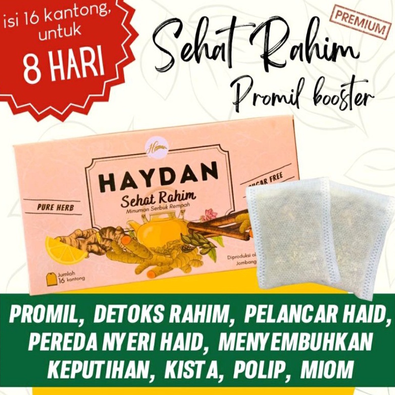 

Premium HAID LANCAR KEPUTIHAN KISTA PCO PCOS PROMIL Sehat Rahim Detox Rahim Haid WH8