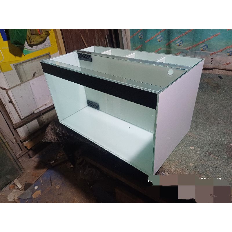 aquarium kaca 70x40x40 filter belakang