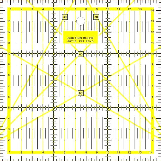 

Promo Penggaris Jahit Quilting Ruler AC 15 Penggaris Pola Penggaris Bahan 15 x 15 CM 49
