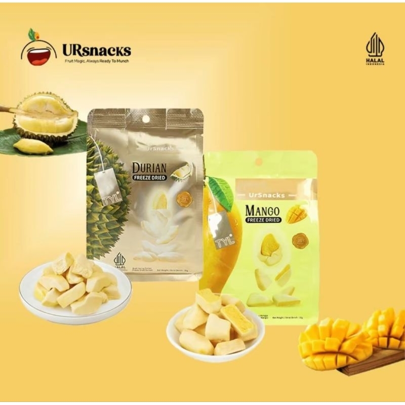 

Ursnacks - paket 2 bundle (Durian Mango)manis,enak,sehat,begizi