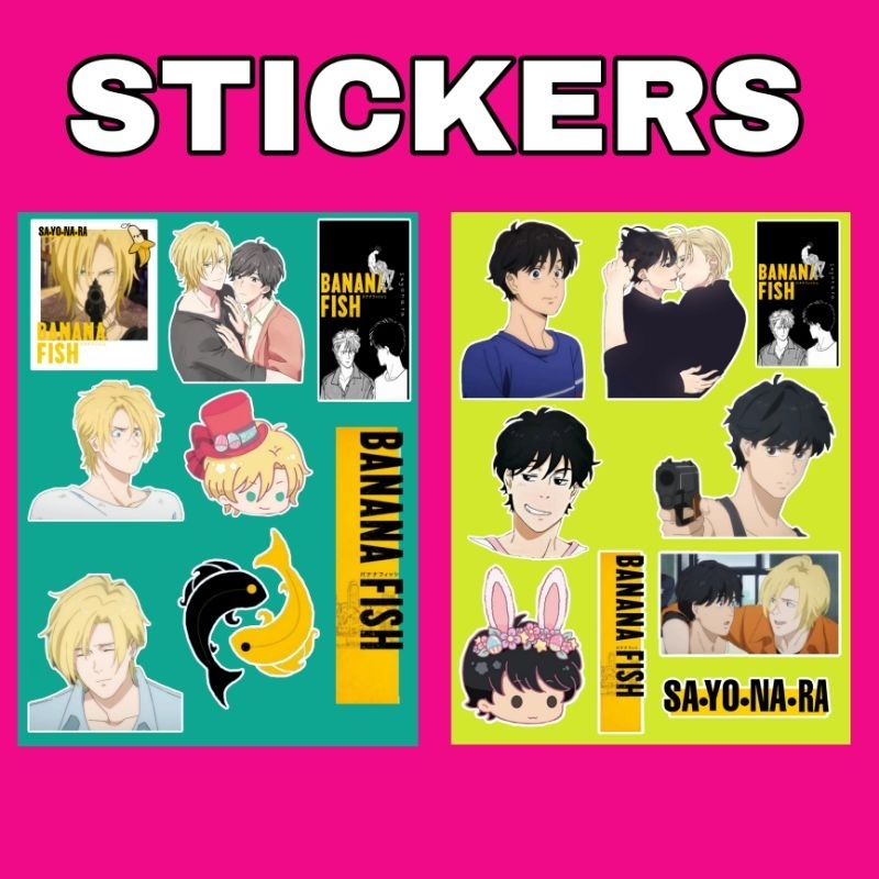 STICKER ANIME BANANA FISH