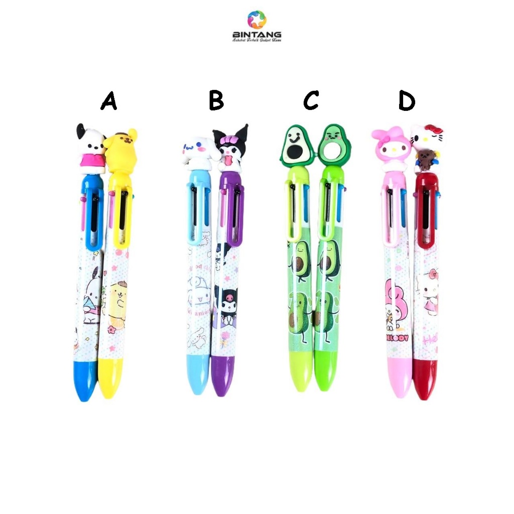 

PEN YEOBO BONEKA KARTUN 6 WARNA ISI 2