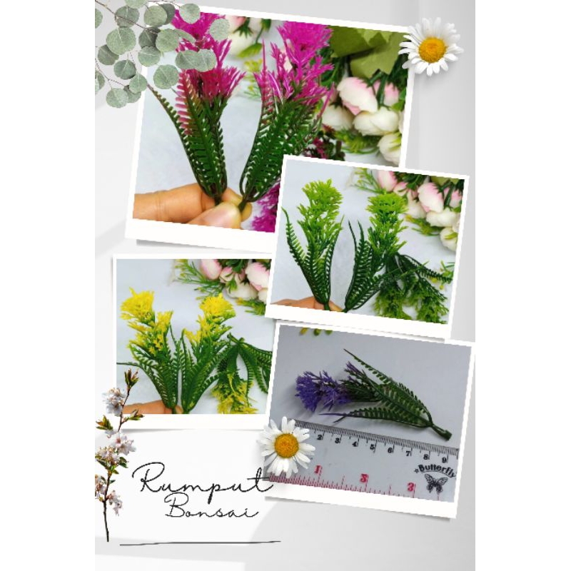 Daun Variasi Bonsai  Daun Plastik Rumput Daun Variasi