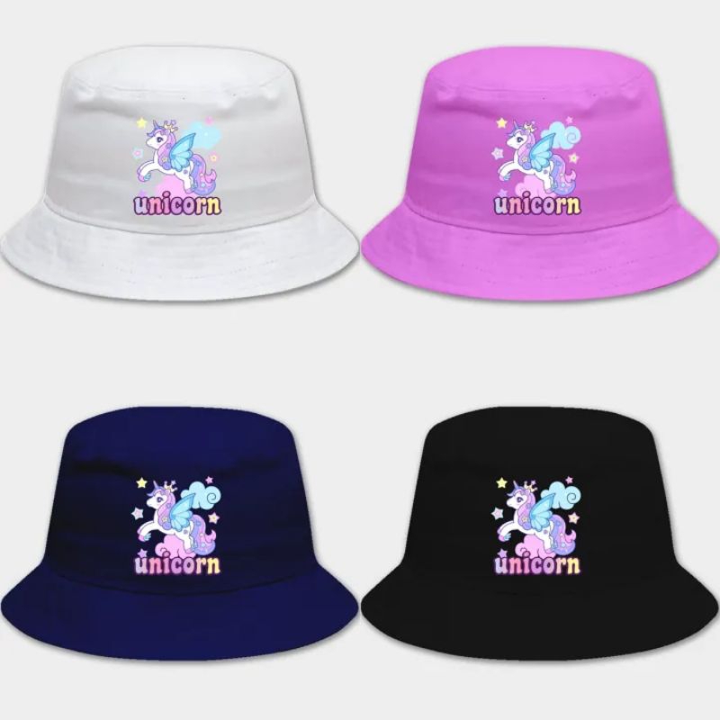 Topi bucket anak lucu unicron topi ember Anak laki-laki/perempuan usia 2-10 tahun