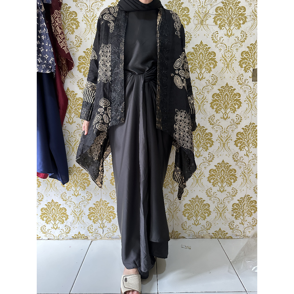 gamis lilit payet Outer Batik (Outer bisa Dijual terpisah)