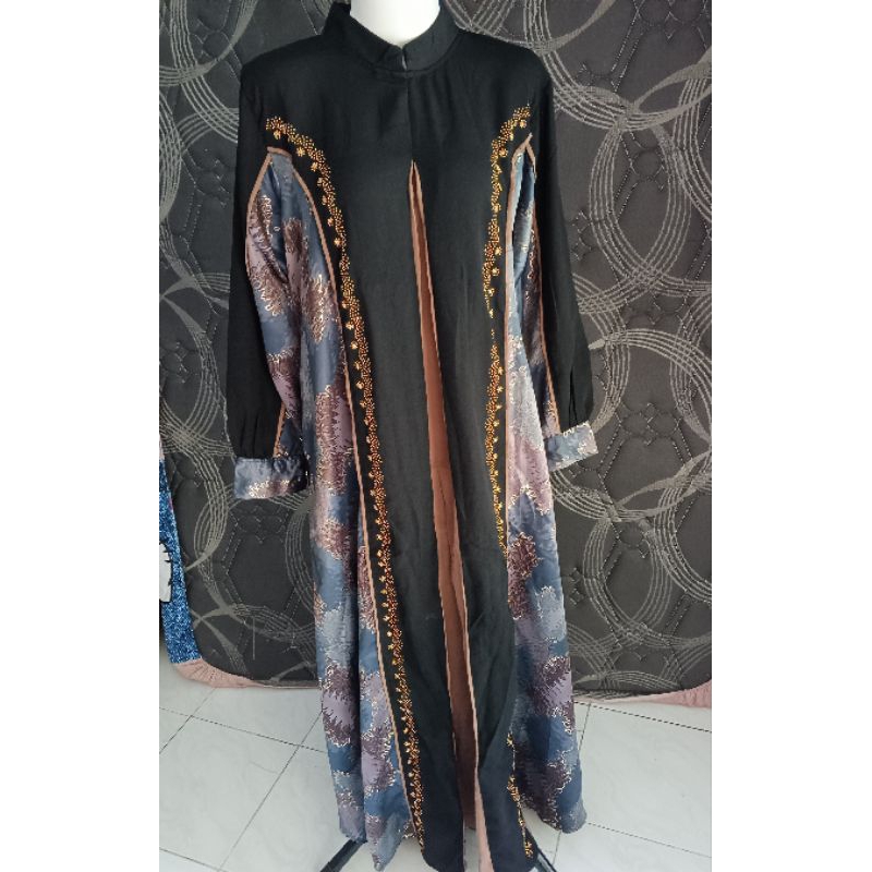 Gamis mewah jetblack payet Swarovski by SEIDE Group