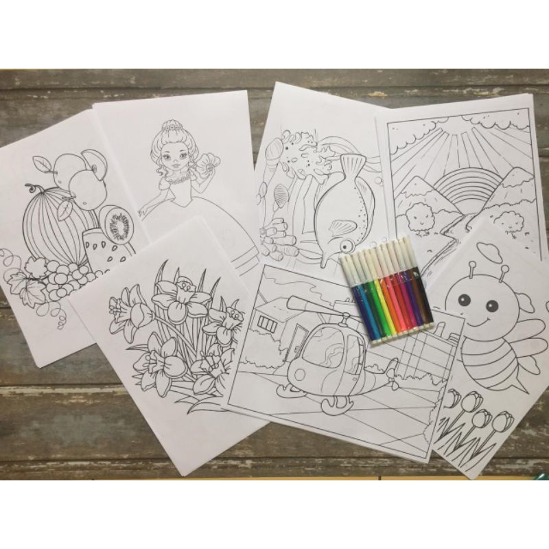 

30 LEMBAR KERTAS MEWARNAI FREE SPIDOL