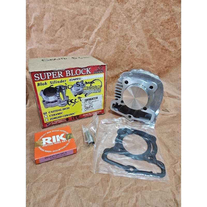 Blok seher iron ceramik genio 53mm blok silinder genio 53 mm BRT Racing