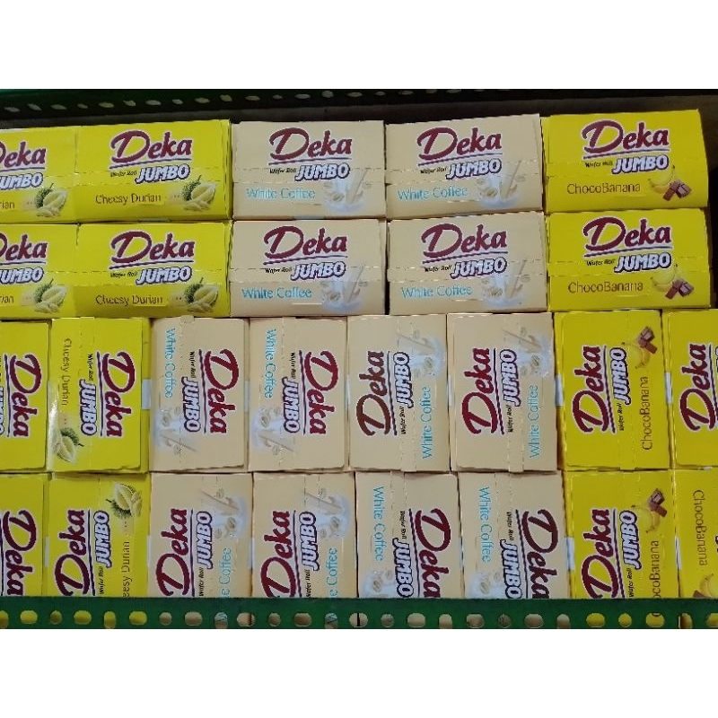 

Deka wafer roll Jumbo box isi 20