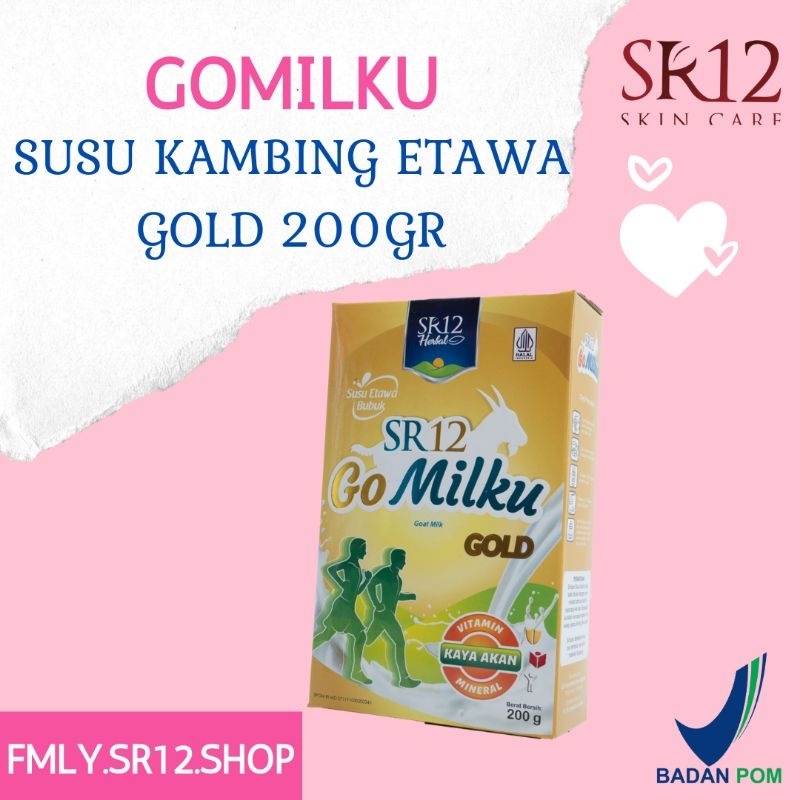 

SR12 Gomilku gold / susu lansia / Susu Kambing Etawa Gomilku Gold SR12 200gr