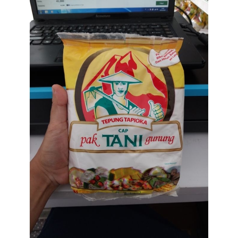 

Tepung tapioka cap pak tani gunung 500 gr