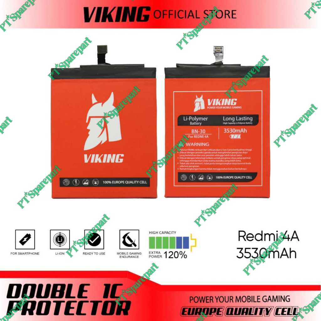 Baterai Viking Double Power Xiaomi Redmi 4A - BN30