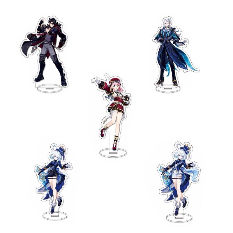 Standee Akrilik Genshin Impact Stand Acrylic Besar 15cm Bening Transparan Koleksi Figur Pajangan Ani