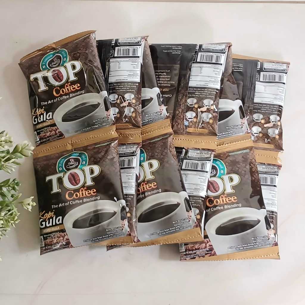 

Top Coffee Kopi + Gula Renceng isi 12x25gr/Kopi Instan Seduh