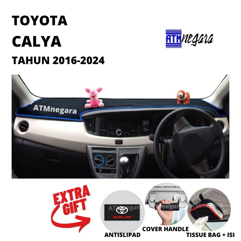 COVER DASHBOARD PREMIUM CALYA Tahun 2016-2024 Aksesoris Alas Pelindung Dasbor Mobil