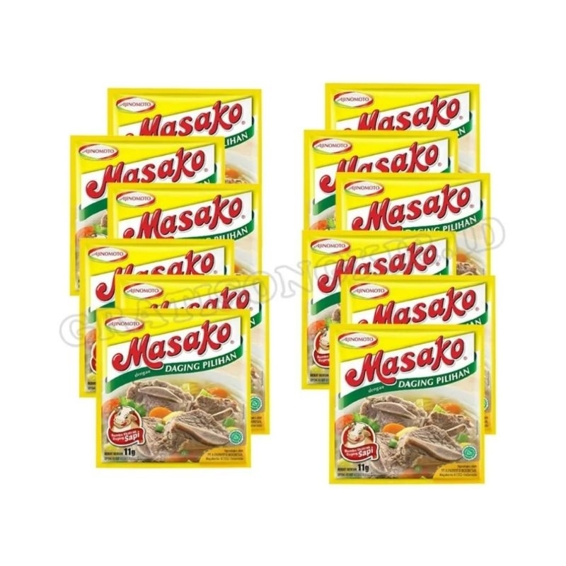 

MASAKO RENCENG 12 SACHET, BUMBU PENYEDAP RASA - 9 gr