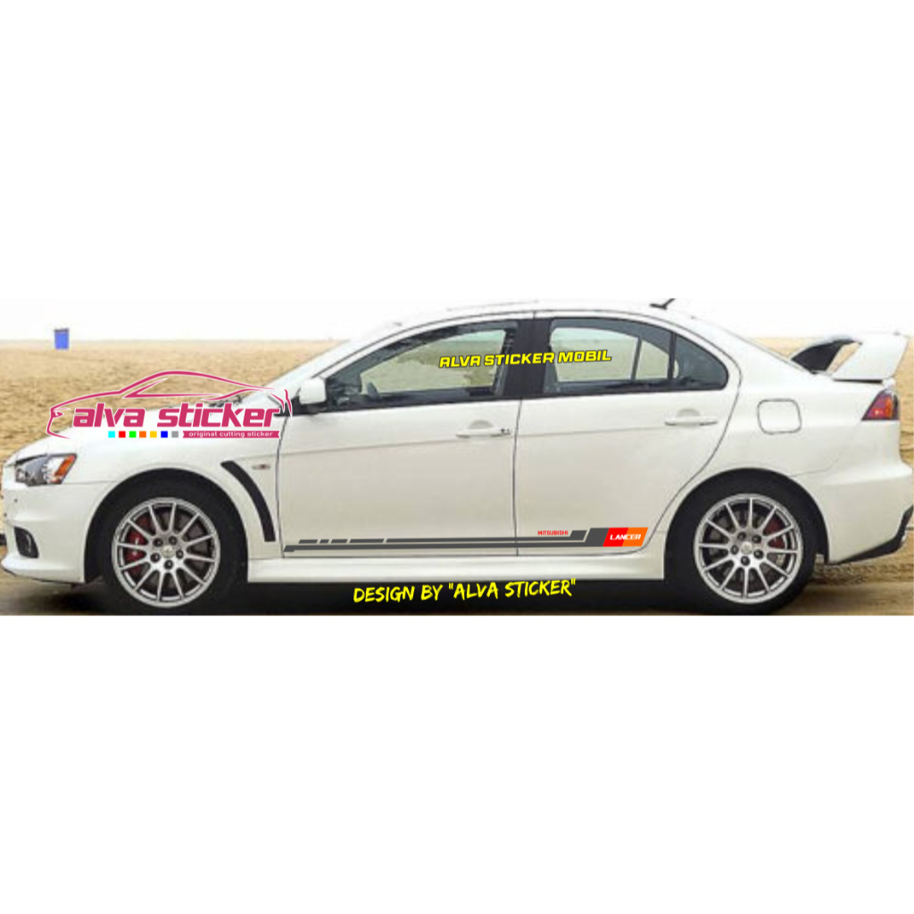 new sticker lancer stiker lancer evo x list stripe minimalist mobil mitsubishi lancer evo x all tipe