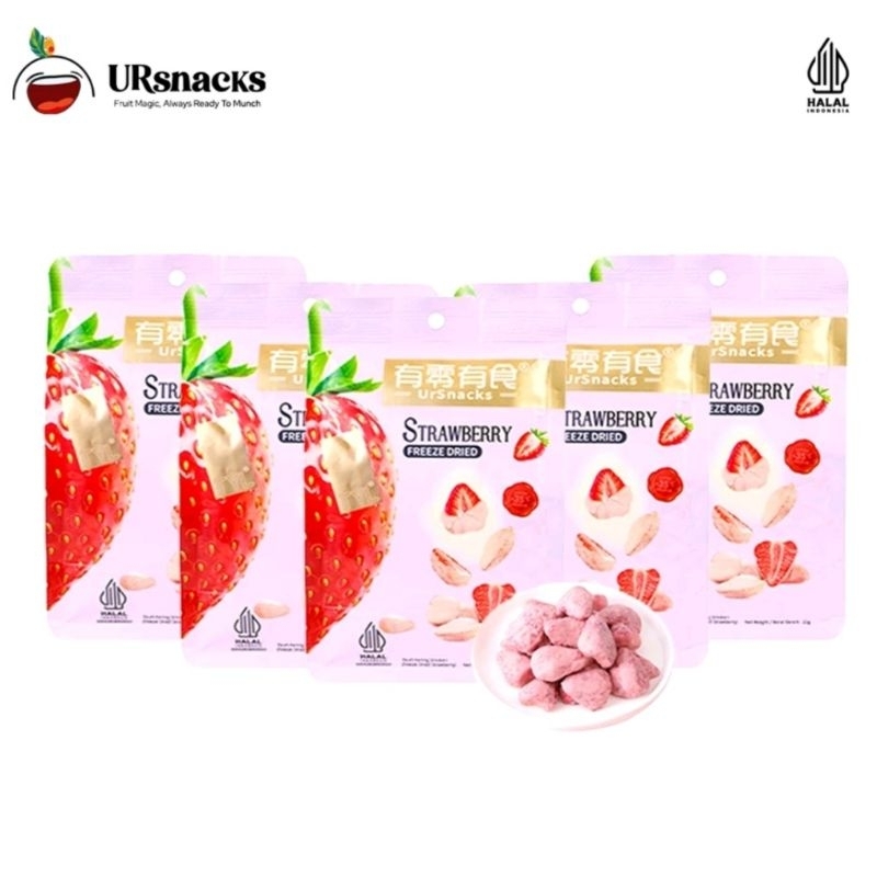 

URSNACKS buy 5 get 1 free - Freeze Dried keripik sehat (Strawberry)