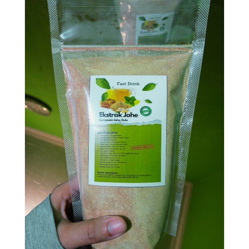 

EKSTRAK JAHE 500 GRAM / Minuman Jahe Bubuk