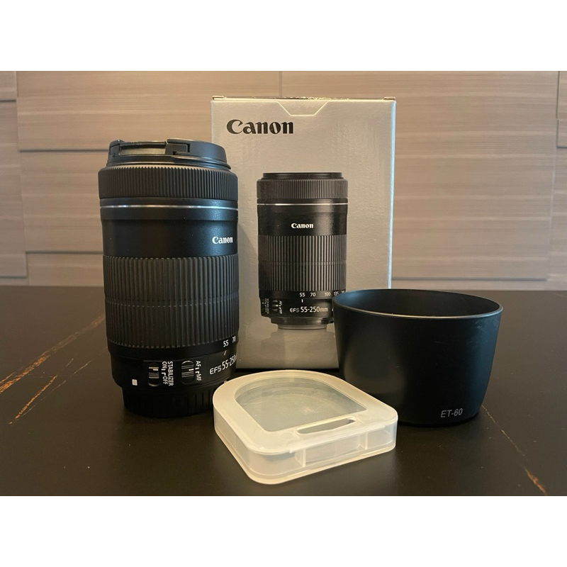 Lensa Tele Canon 55-250mm IS EFS second 55-250 mm