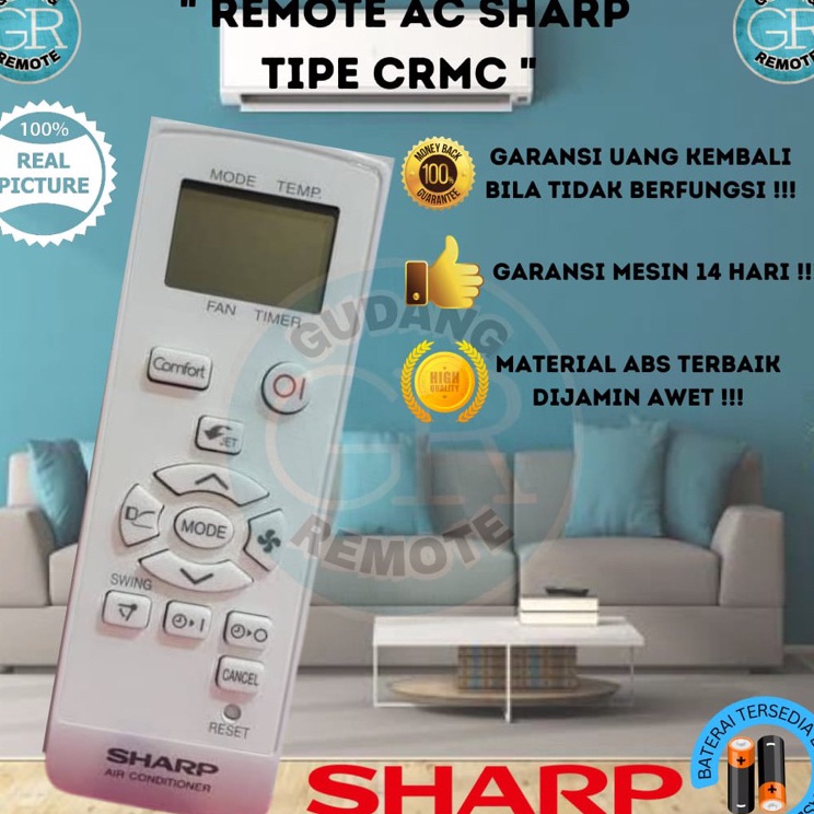 rj REMOTE AC SHARP CRMC SERIES