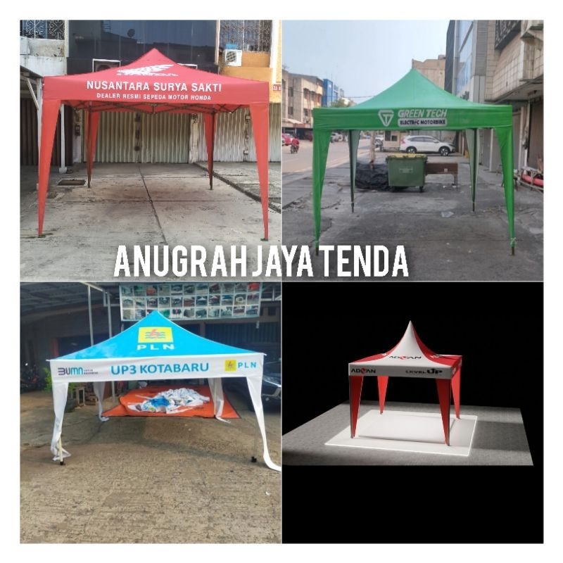 tenda lipat atap custom printing Uk 3x3
