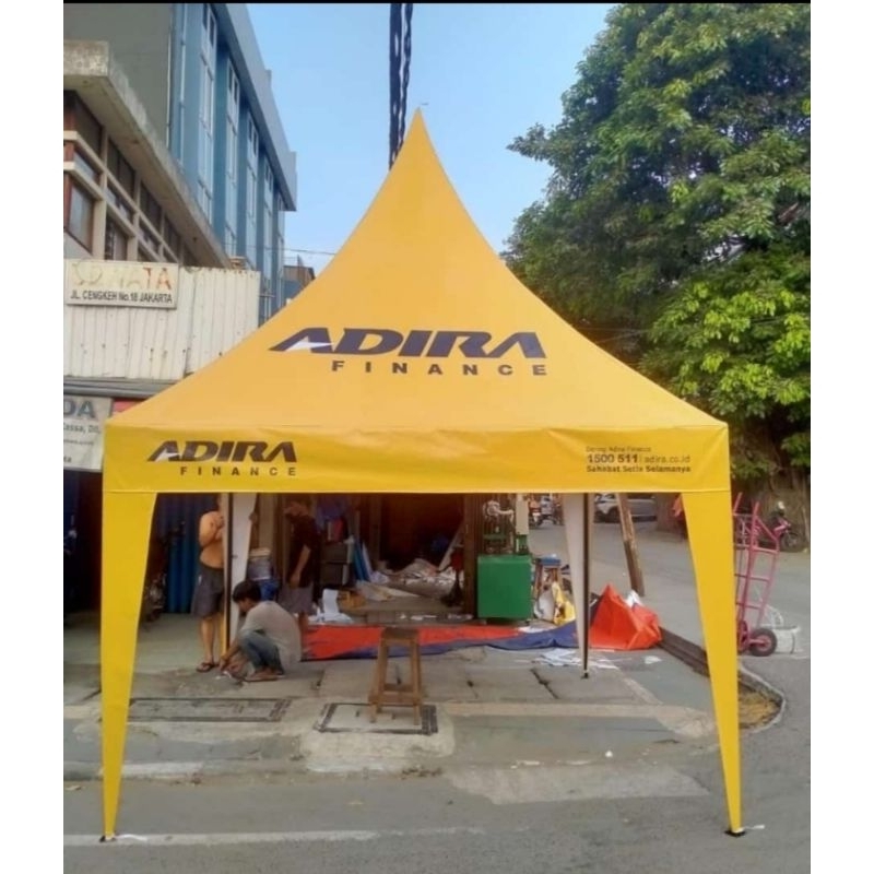 TENDA KERUCUT UK 4x4 ATAP CUSTOM PRINTING