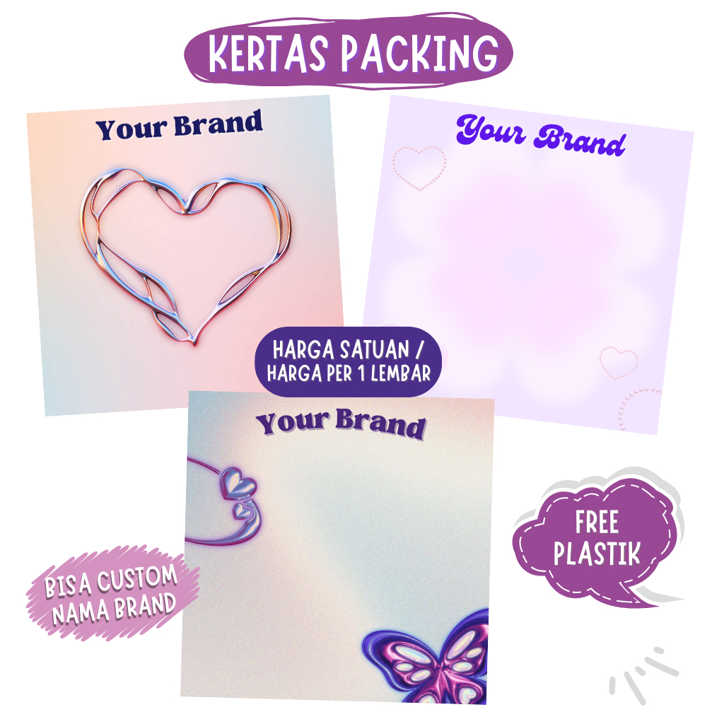ALAS PACKING CUSTOM | FREE PLASTIK | ALAS PACKING AKSESORIS | ALAS PACKING GELANG FREE PLASTIK | ALA
