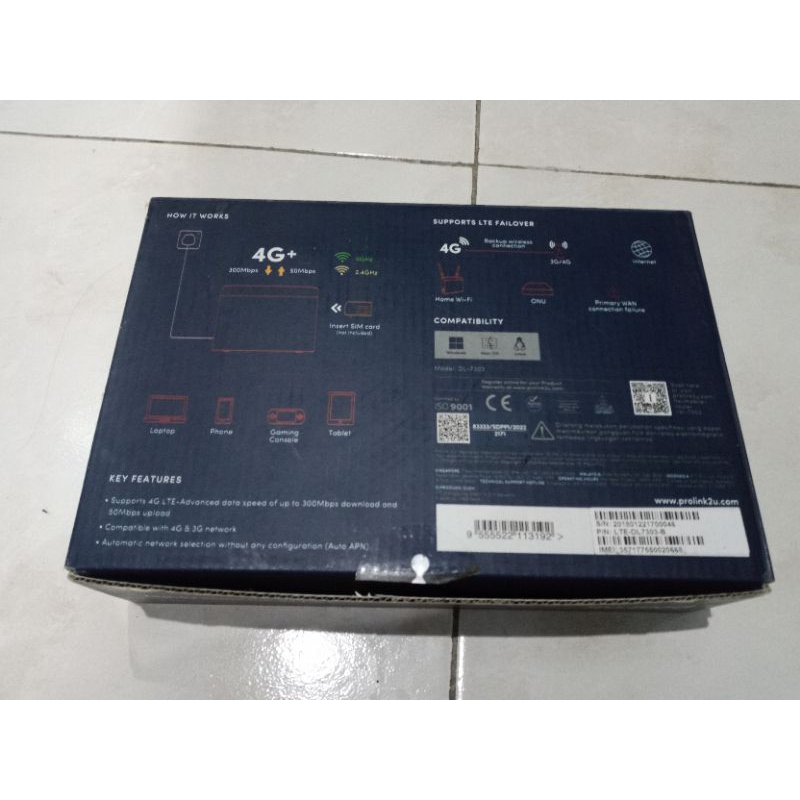 prolink modem 4G, wifi  AC1200