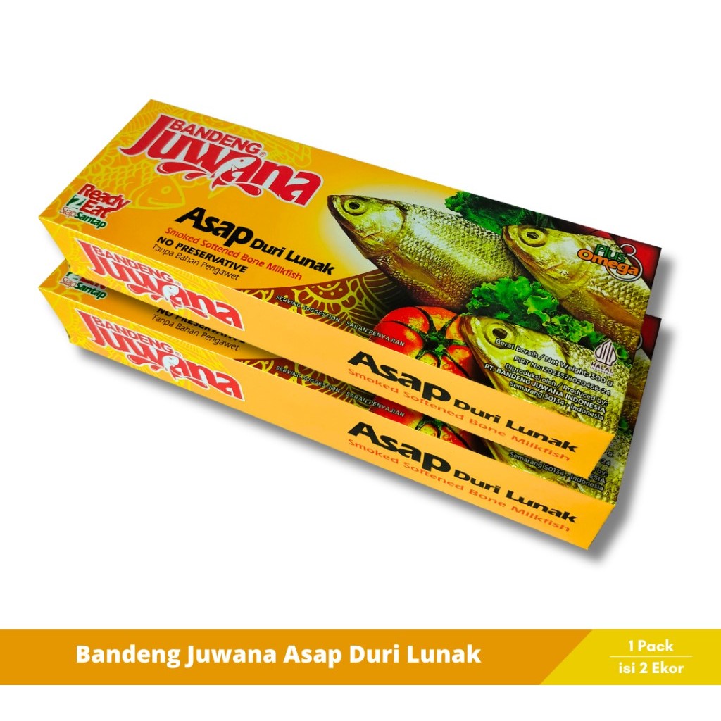 

Bandeng Juwana Asap Duri Lunak Presto Isi 2 + Sambal