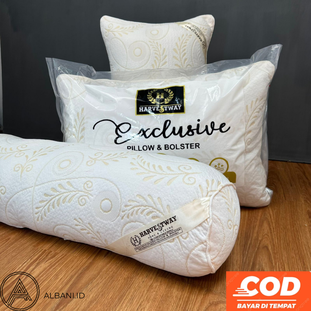 HOT DEALS Harvest Bantal Guling 1 Set (1Bantal 1 Guling) Kualitas Hotel