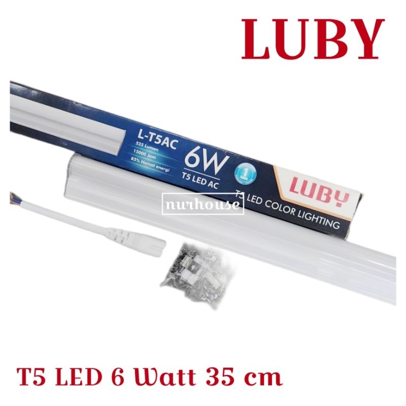Luby Lampu TL T5 LED 6 Watt