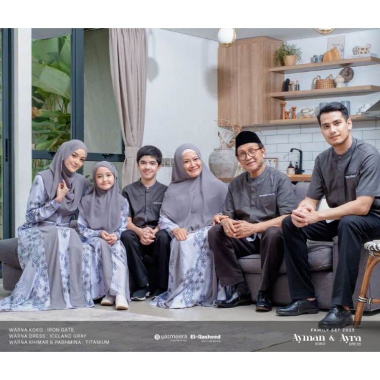 Stock Terbatas  BISA COD SARIMBIT KELUARGA YASMEERA KOKO AYMAN DAN GAMIS AYRA DRESS YASMEERA SARIMBI
