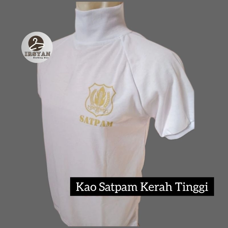 KAOS SATPAM MURAH - KAOS SATPAM TERBARU - KAOS SATPAM KERAH TINGGI - SABLON PLASTISOL- CUCI GUDANG 1